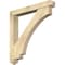 Ekena Millwork Imperial Arts and Crafts Rough Sawn Bracket w/ Offset Brace, Douglas Fir, 6"W x 42"D x 42"H BKT0604X42X42IMP03RDF - alternate 1